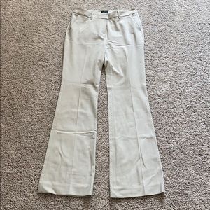 Cream boot cut pants
